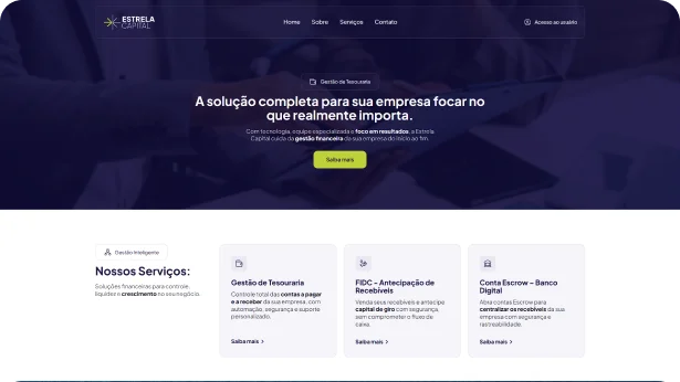 Slide desktop Estrela Capital